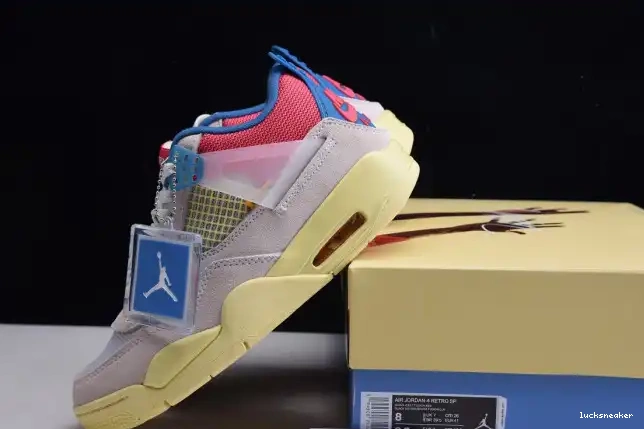 Rep LUCY Air Retro Union Jordan 4 DC9533-800 Ice Guava 0613